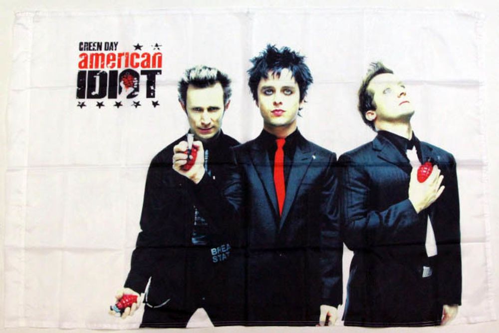 Флаг Green Day группа