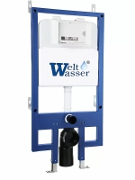 Унитаз подвесной WeltWasser WW MERZBACH 10000014138 с крышкой микролифт, безободковый, смыв торнадо, в комплекте с инсталяцией, черный матовый