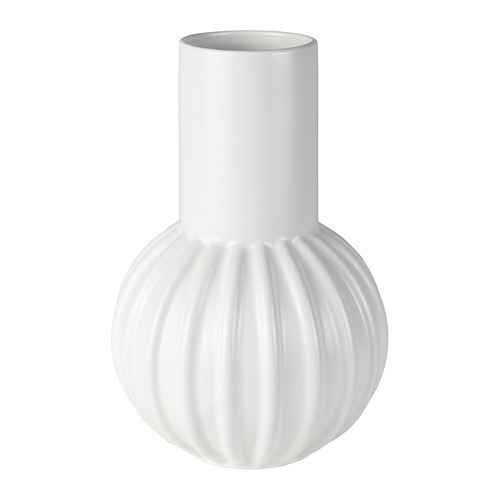 СКОГСТУНДРА SKOGSTUNDRA Ваза 27 см, белая