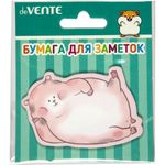 Блок самоклеющийся фигурный deVente Lying Animals 20л, ассорти, 1шт.