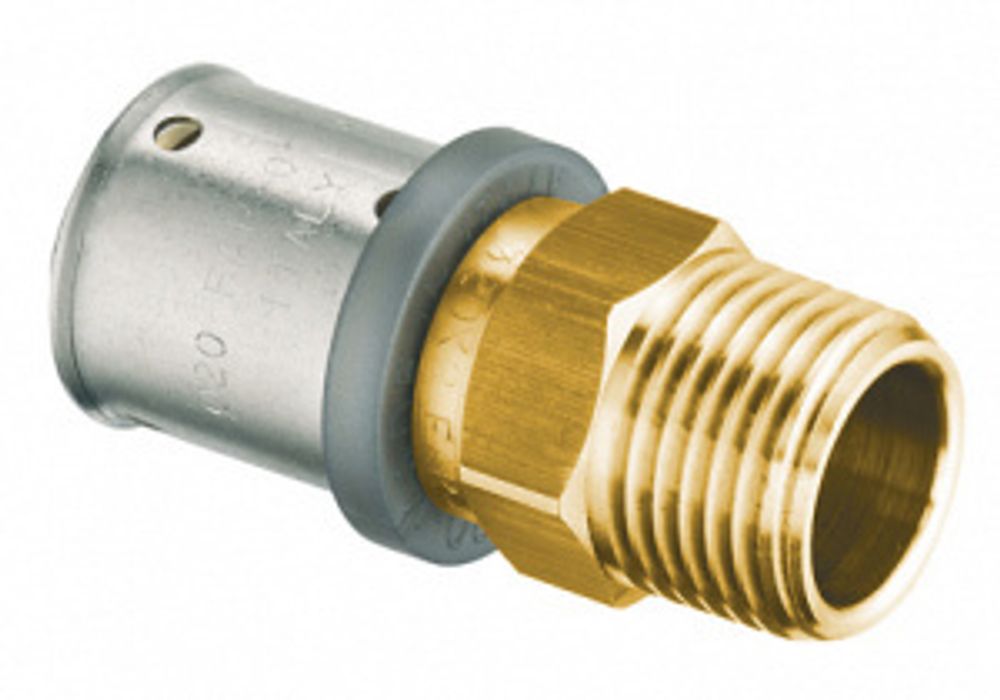 Пресс-переходник FAR НР 16x2.25 - 1/2&quot;