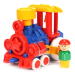 Паровозик Ромашка с 2 вагонами (Форма)
