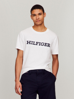 Футболка Tommy Hilfiger Embroidered Monotype Logo Optic White