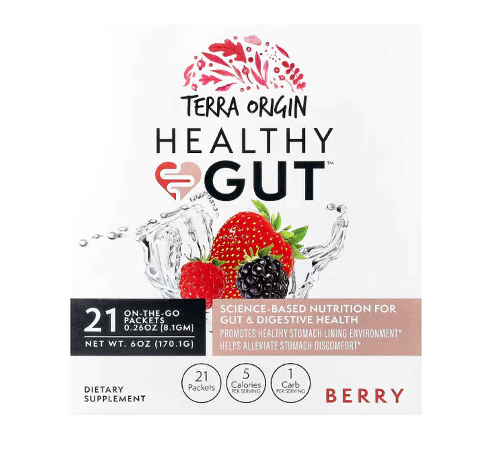 Terra origin healthy gut ягоды 21 пакетик по 8,1 гр.