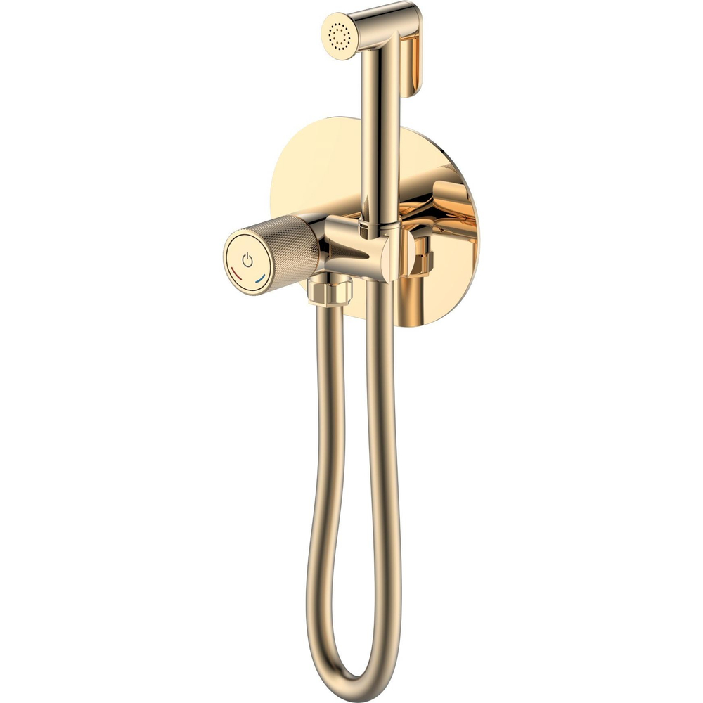 Гигиенический душ Boheme Tech 157-G С ВНУТРЕННЕЙ ЧАСТЬЮ, со смесителем, золото