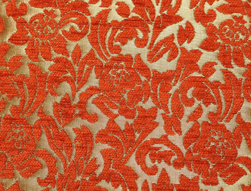 Шенилл Бланк цветы терракот