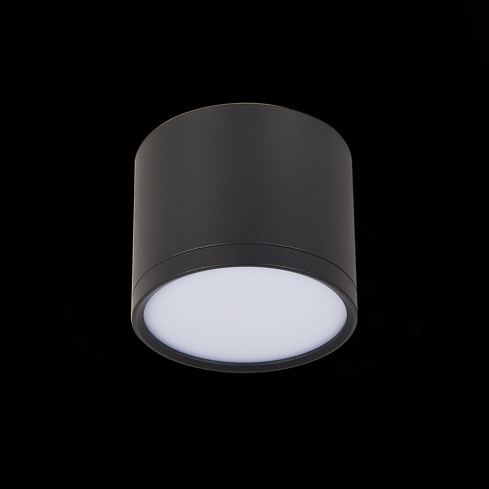 ST113.442.09 Светильник потолочный Черный LED 1*9W 4000K 702Lm Ra&gt;90 120° IP20 D88xH75 170-240V Накладные светильники