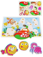 Пазл-рамка дер. липучка "Подводный мир" AN02675