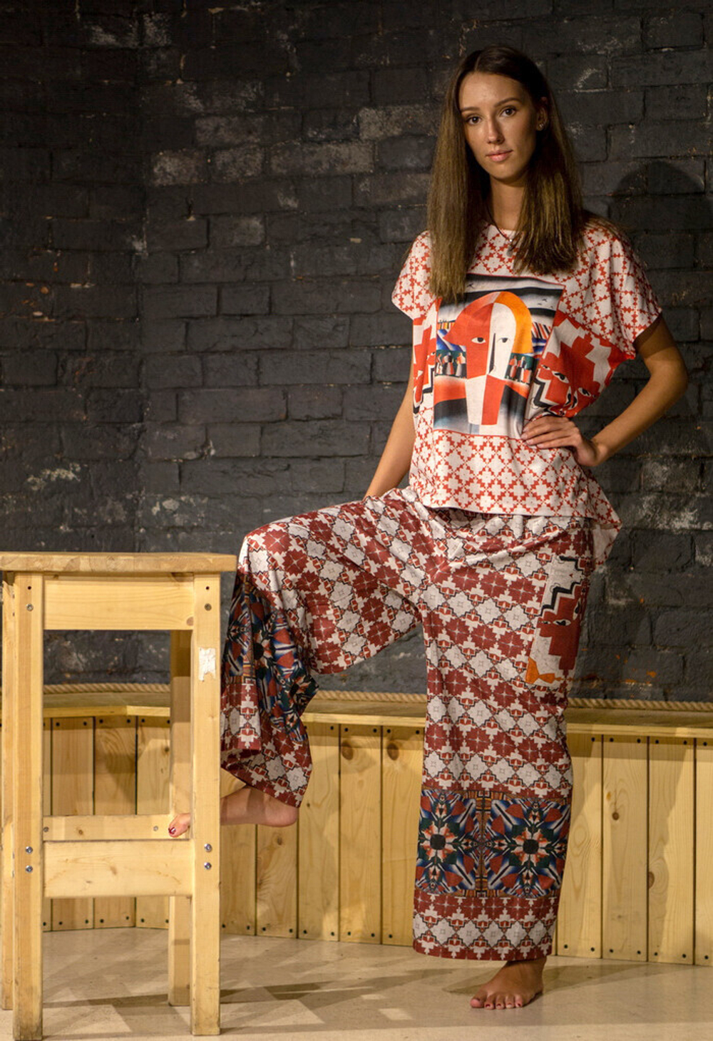 Комплект (футболка и брюки) "Малевич", по мотивам картин Казимира Малевича