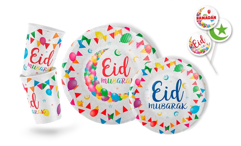 Набор однаразовой посуды &quot;Eid Mubarak&quot;