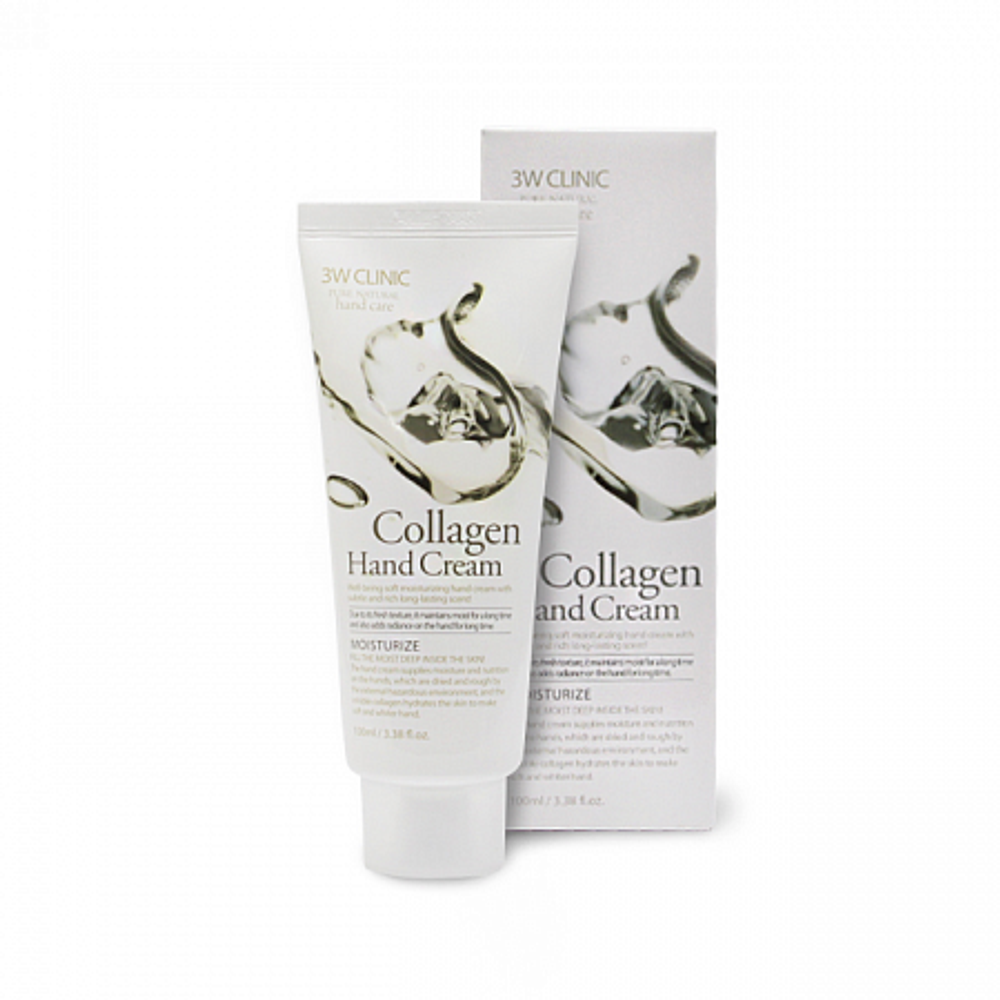3W Clinic Moisturizing Collagen Hand Cream крем для рук c коллагеном