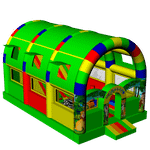 Коммерческий надувной батут "Приключения в джунглях" 8*5*5 м B-15011