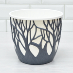 Кашпо Форест 3,5л, антрацит/белый