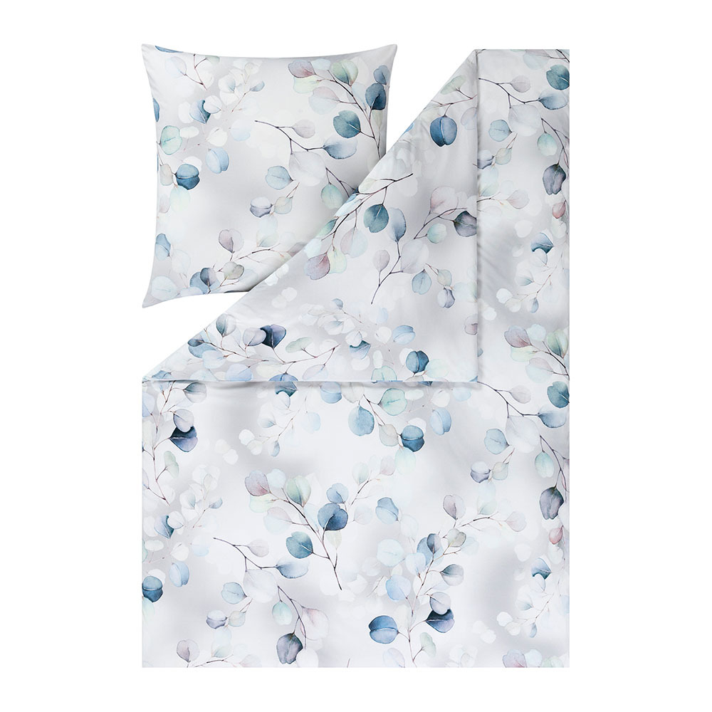 Постельное белье 1.5 спальное Estella Lunaria silber серое