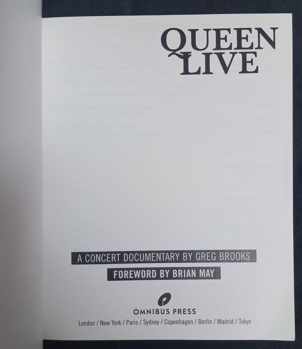 Queen' Live: A Concert Documentary / Greg Brooks