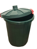 Бак круглый с крышкой 105л. (темно-зеленый) арт.3733-МТ008