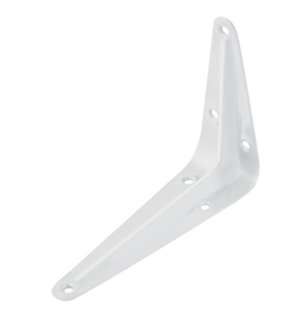 Уголок для полок (консольный кронштейн) 300х250мм белый 126643