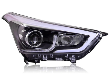 Передние фары Хендай Крета 2016-2020 V3 type [Комплект Л+П; Ходовые огни; Электрокорректор; биксеноновая линза]