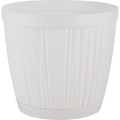 Горшок для цветов InGreen BARCELONA 9,6л, D270мм белый