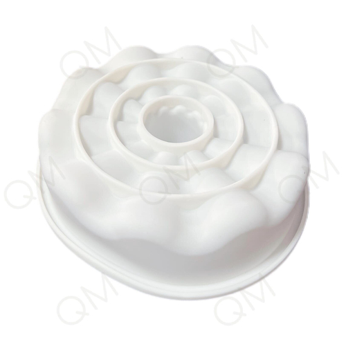 Форма для выпечки и муссовых десертов 21 х 20,5 х 5,5 см "Воланы" (белый)