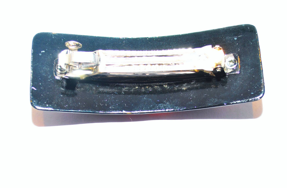 Заколка с ручной росписью Палех "Жар-птица" №2