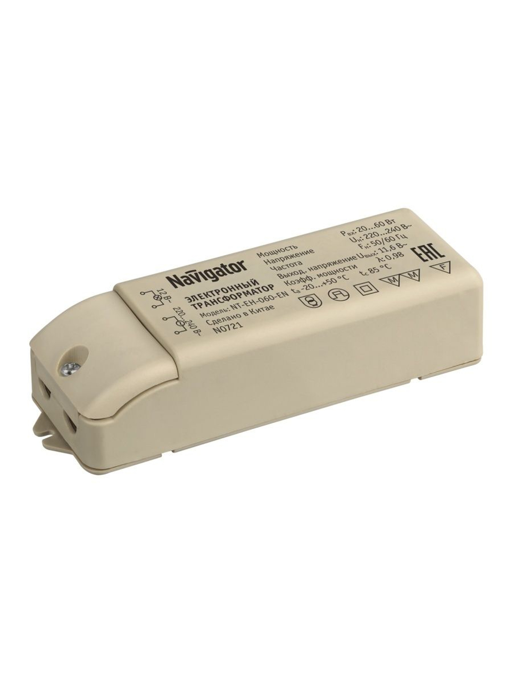Трансформатор 94 432 NT-EH-060-EN IP44 для низковольтных галогенных ламп Navigator 94432