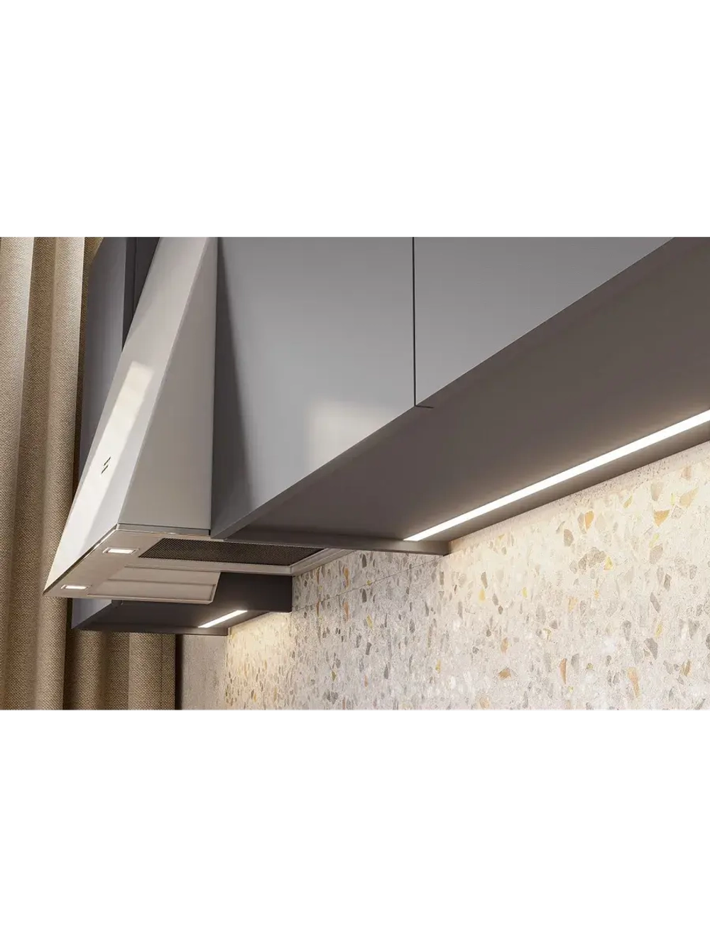 Кухонный гарнитур 160 модульный Графит серый