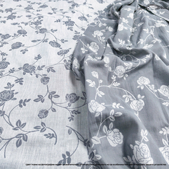 Ткань вареный хлопок жаккард двусторонний рис.3 | ш.250 см | 130 г/м² | хлопок-100%