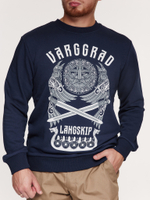 Свитшот Варгградъ мужской тёмный индиго "Вранакрик" без начёса