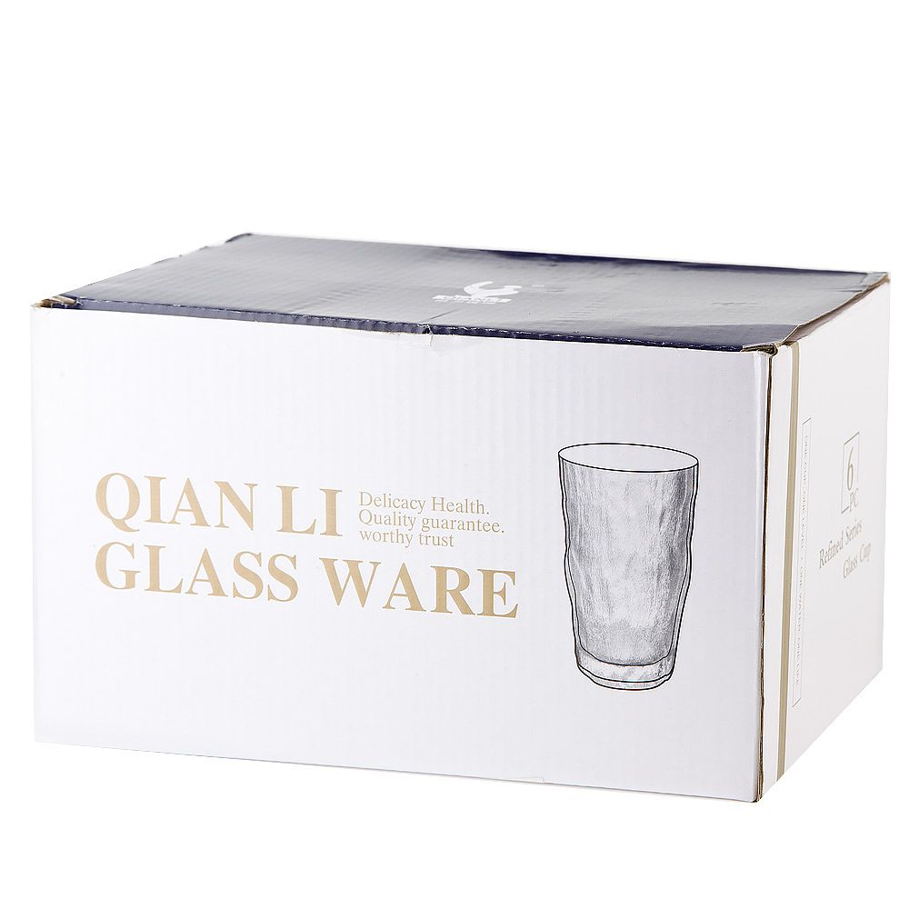 Стакан "Frost.Amber" v=370 мл (стекло) (min6) (подарочная упаковка на min партию)