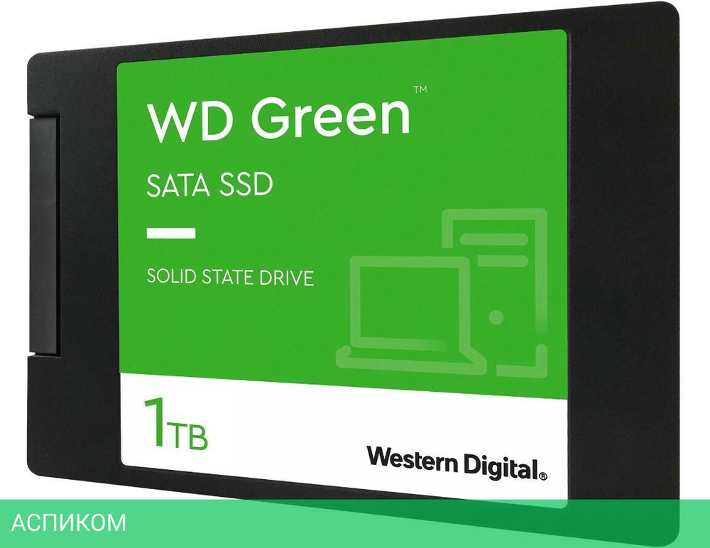 SSD диск WD Green 1TB (WDS100T3G0A)