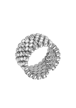 браслет массивный, дорожки из камней, серебро