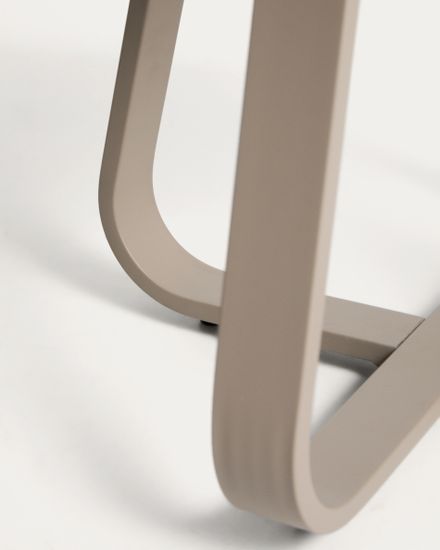 Уличный столик Tamaris из алюминия цвета таупе Ø48 см