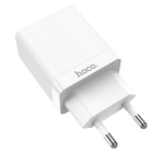 Сетевой адаптер питания HOCO C51A 2USB 3.4A (белый)