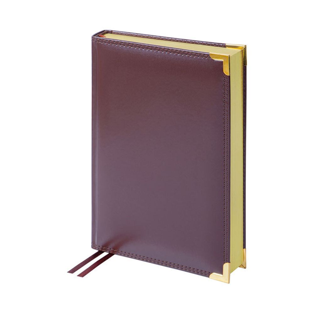 Недатированный ежедневник Delucci А5 160 листов коричневый (299154)