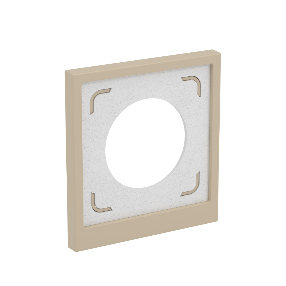 Рамка 1 пост IP44, KANT, черный уголь