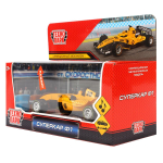 Модель ин. мет. "Суперкар ф-1" 14см, звук, желтый, в коробка F1-14RE-S (Технопарк)