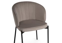 Стул на металлокаркасе Нейл дымчатый / черный