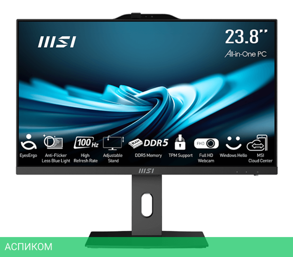 Моноблок MSI Pro AP242P 14M-661XRU черный (9S6-AE0621-821)