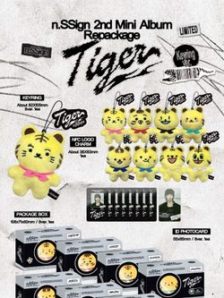 Альбом n.SSign - Tiger 2nd Mini Album LIMITED Edition Repackage NFC KEYRING 8 Version SET