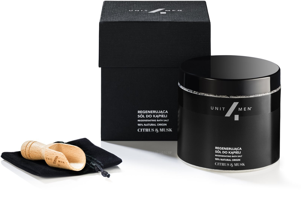 Unit4Men Bath Set Citrus & Musk - регенерирующая соль для ванн /   700  g  / GTIN 5907812299279