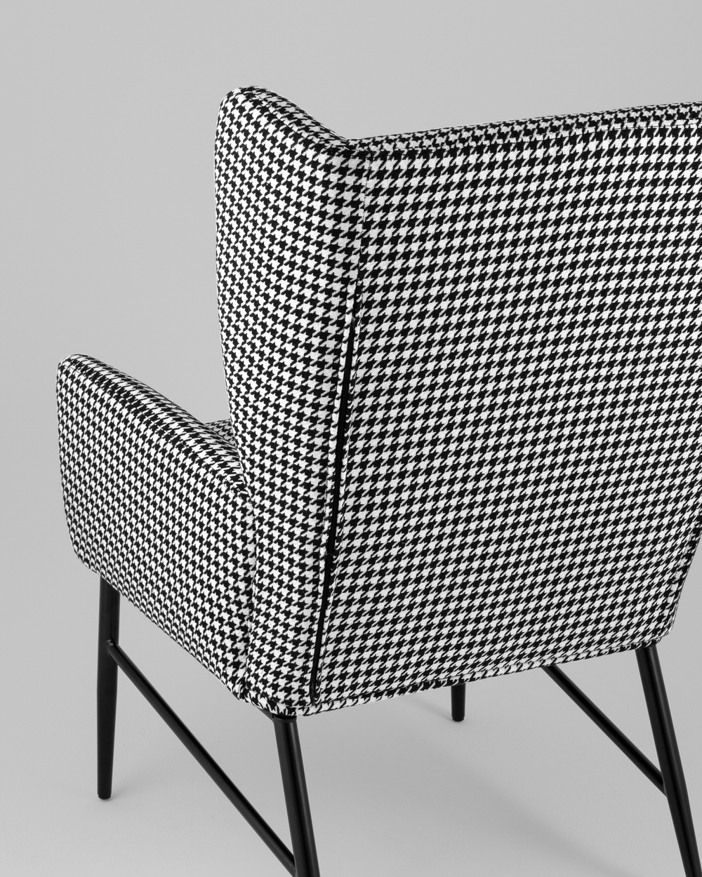 Кресло Мэйден гусиная лапка черно-белый