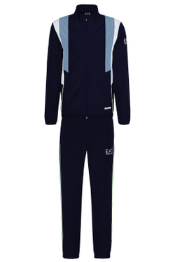 Мужской теннисный костюм EA7 Man Woven Tracksuit - небесный