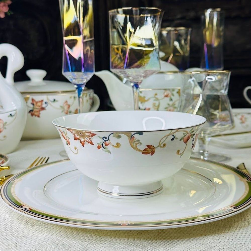 Lenardi 145-394 Салатник 15см КАССИОПЕЯ в под.уп.(х30)Костяной фарфор