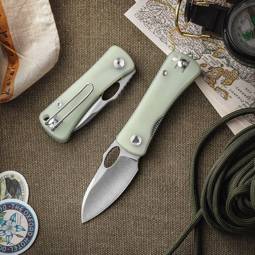 Складной нож TRIVISA Andromeda-03 клинок 14C28N рукоять G10 (светло-зеленый)