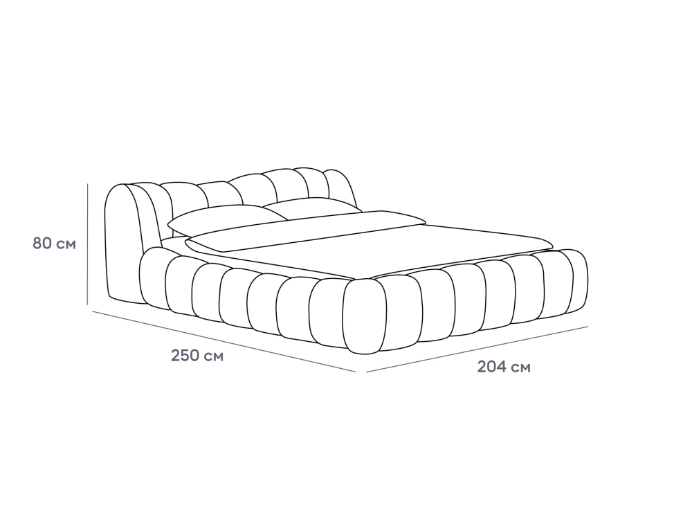 Кровать Litta без подъемного механизма