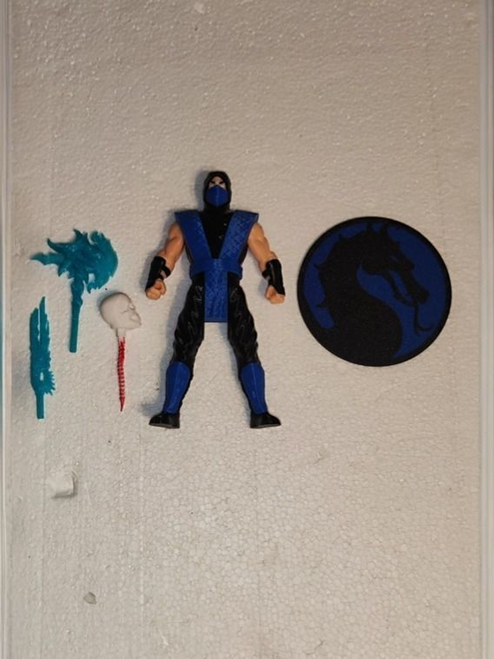 Подвижная фигурка "Сабзиро" Mortal Kombat, пластик, цвет синий