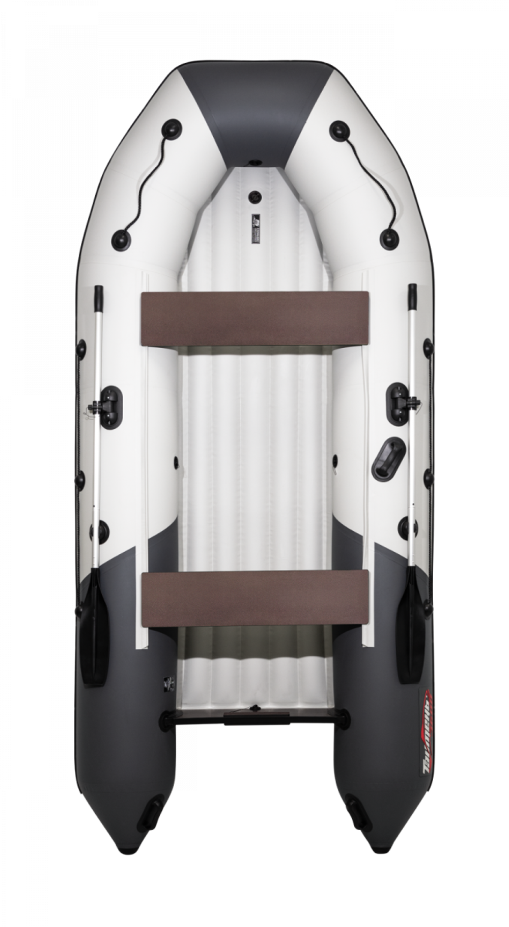 Таймень NX 3600 НДНД Бронированная светло серый-графит (лодка ПВХ)