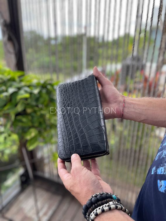 Мужское портмоне из кожи крокодила WA-188