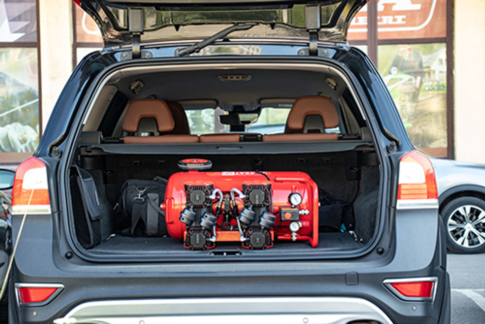 Компрессор PASSAT-8 BLACK тихий, без масл. (8л, 170л/мин, 0.9кВт)